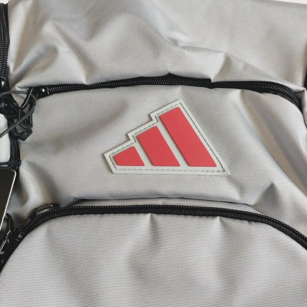 adidas Nebraska Cornhuskers 5-Star Team 2 Laptop Backpack 14 x 9 x 20 Gray Red